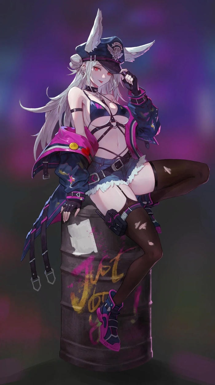 Anime girl lạnh lùng cá tính đẹp