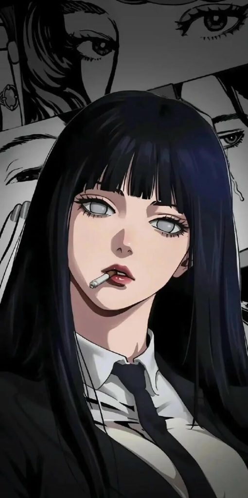 Anime girl lạnh lùng cá tính style dark