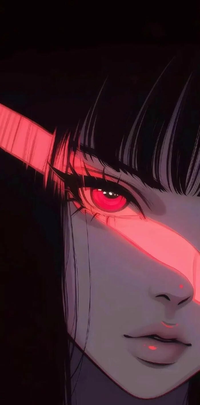 Anime girl lạnh lùng cá tính tóc trắng đẹp