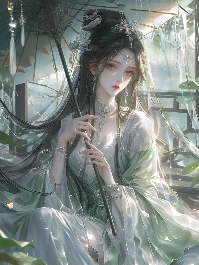 Top ảnh anime nữ cổ trang