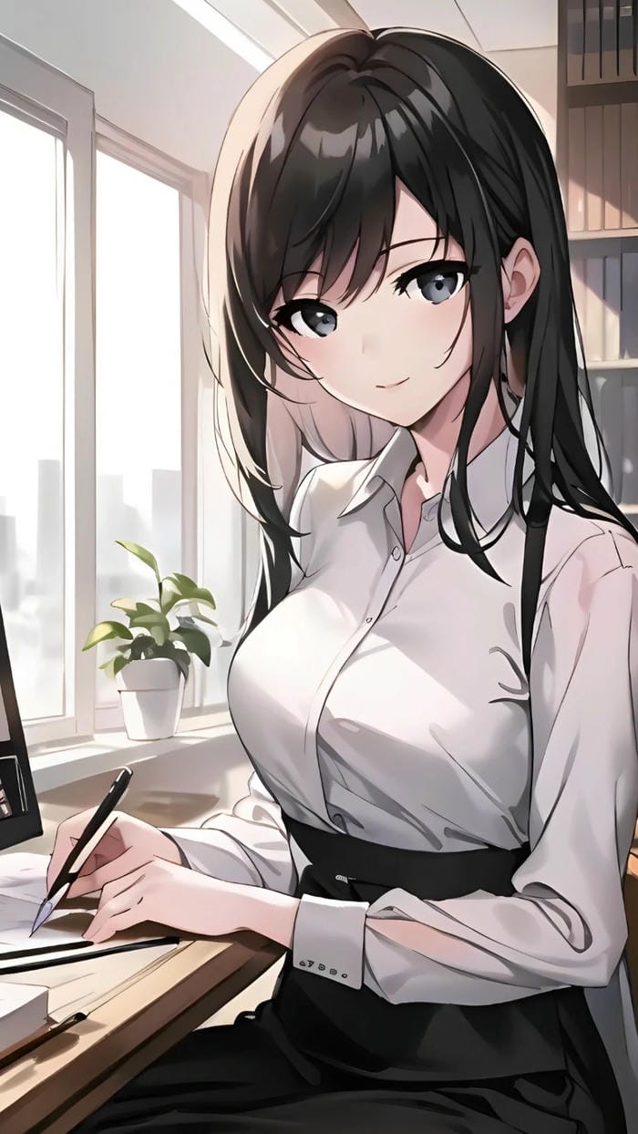 ảnh anime cô giáo dạy văn