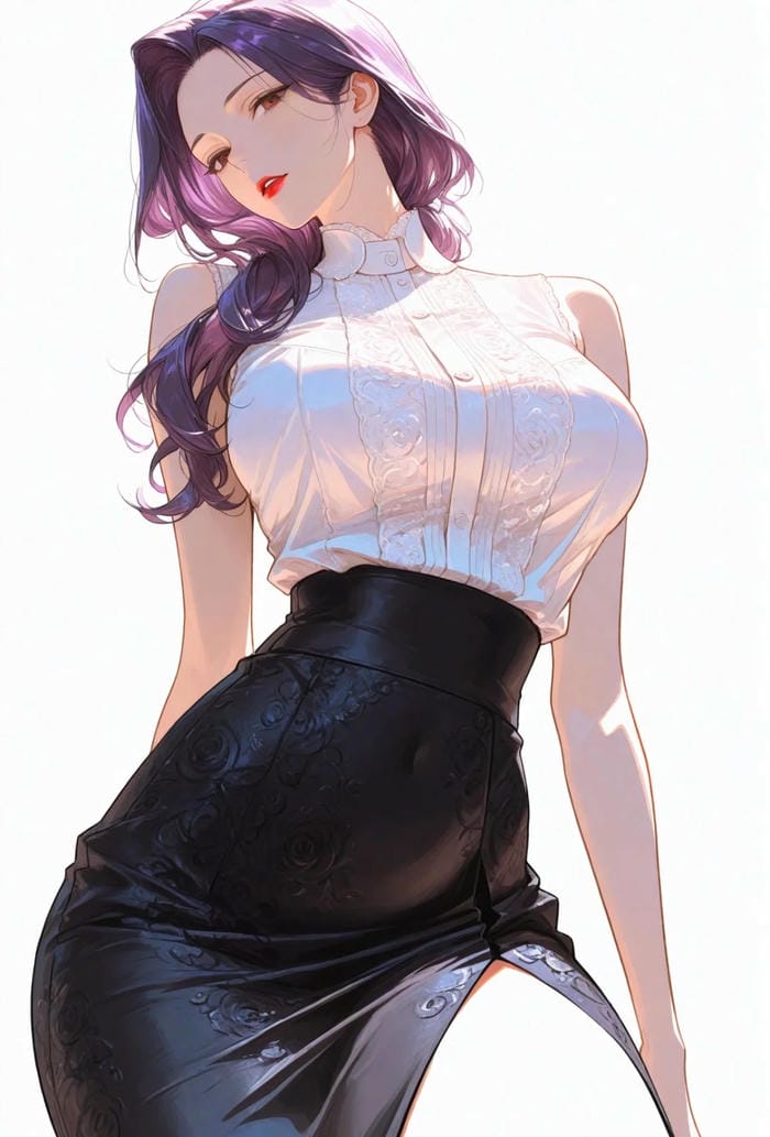 ảnh anime cô giáo khoe dáng