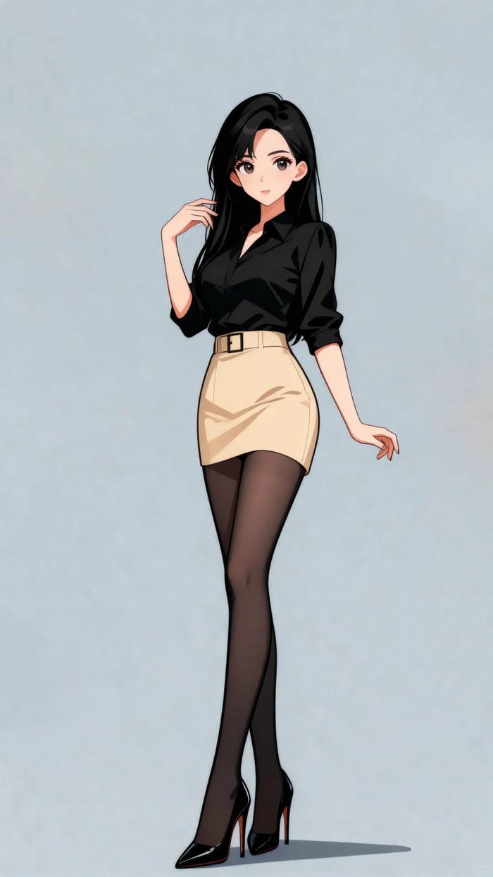 ảnh anime cô giáo thanh lịch