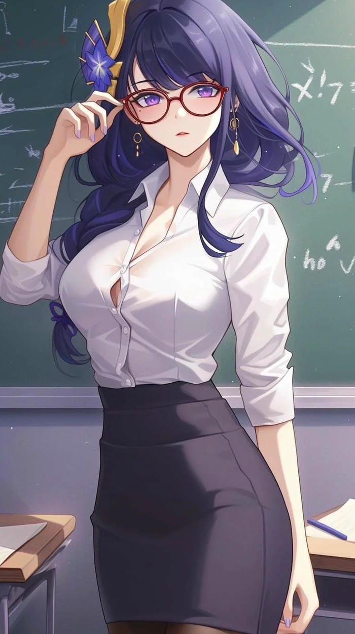 ảnh anime cô giáo trẻ