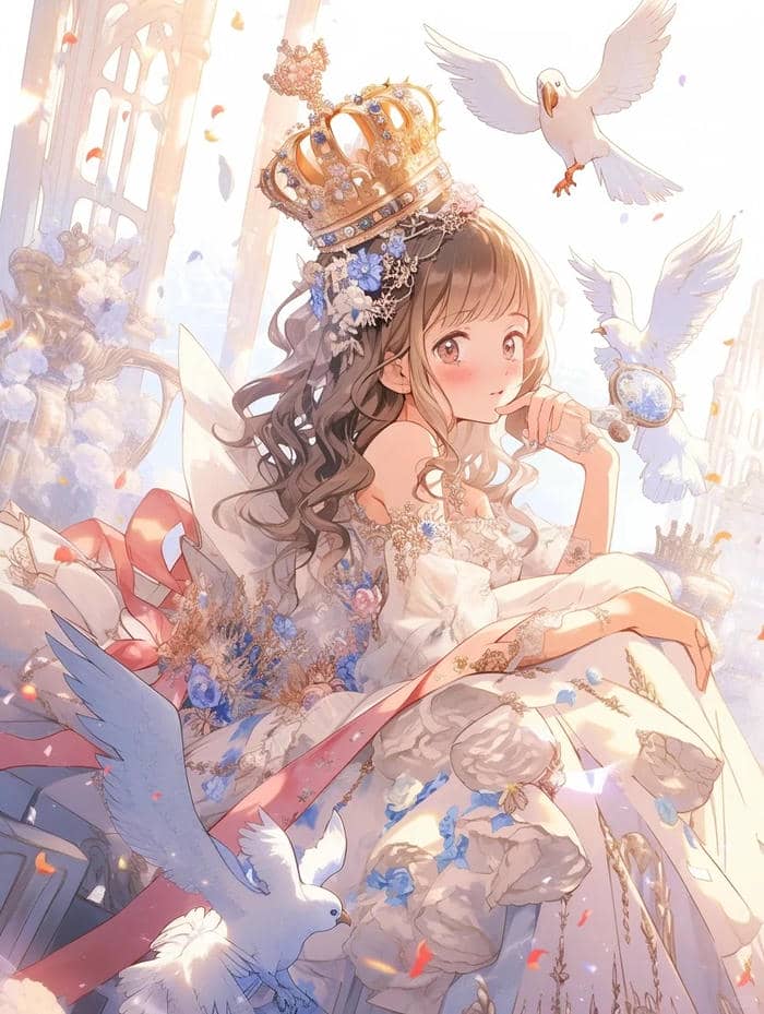 ảnh anime công chúa lạnh sắc