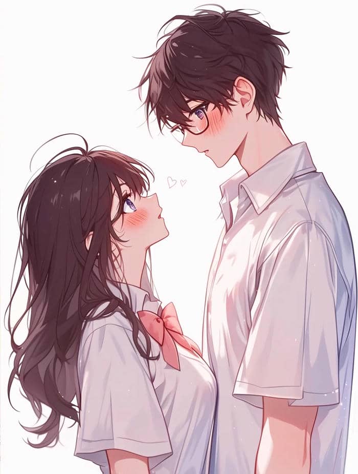 ảnh anime học sinh cặp đôi