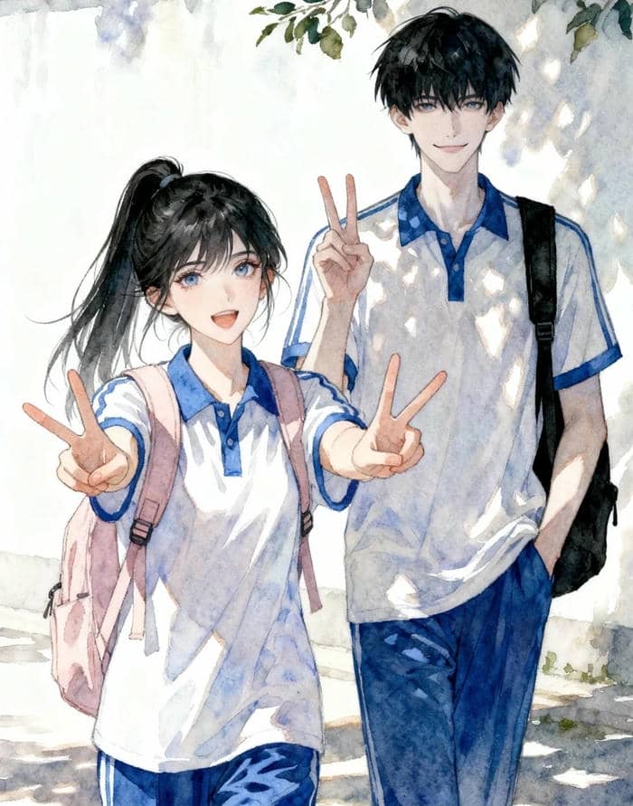 ảnh anime học sinh