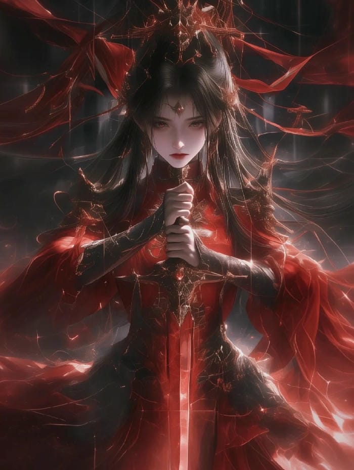 ảnh anime kiếm sĩ nữ