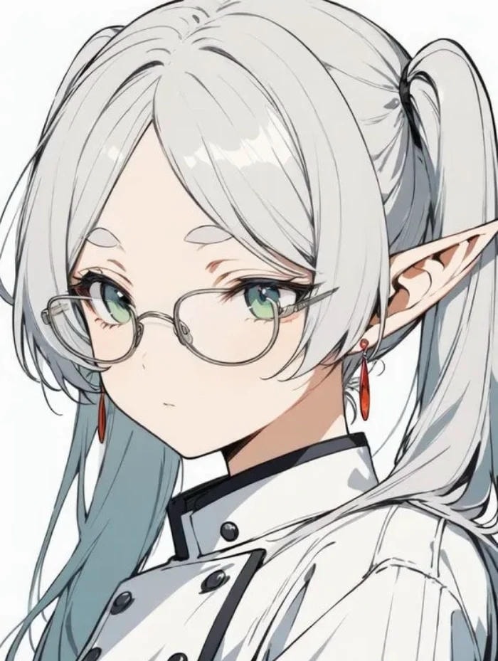 ảnh anime thư sinh đeo kính