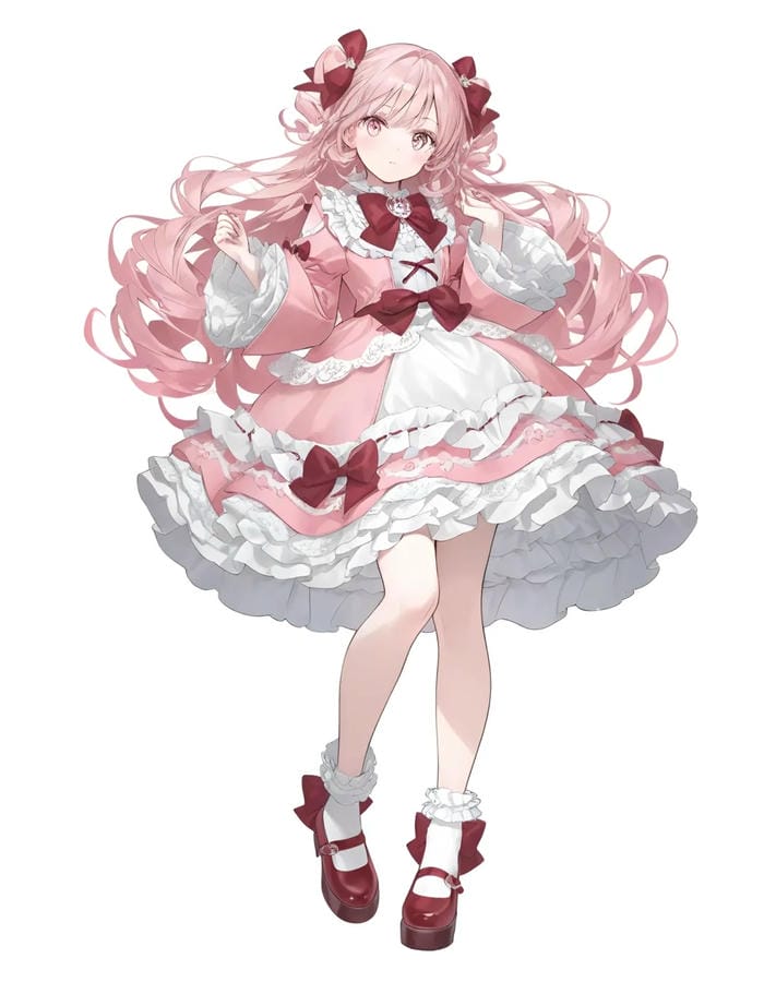 ảnh anime tóc hồng đẹp