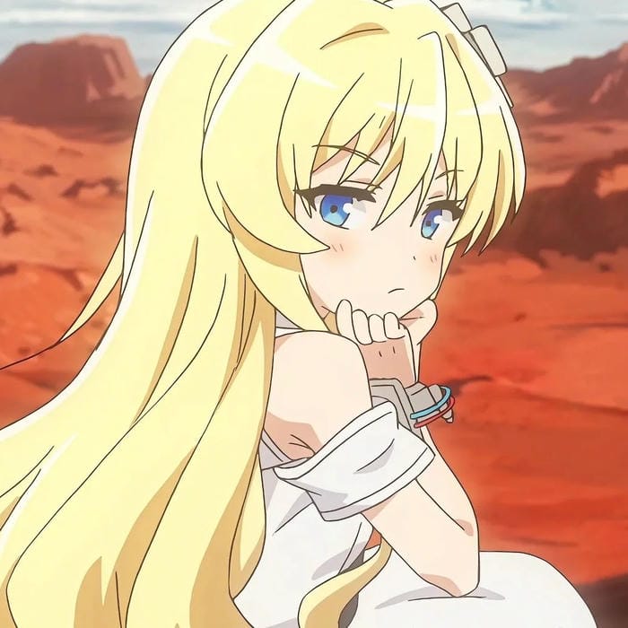 ảnh anime tóc vàng cute đáng yêu và dịu dàng