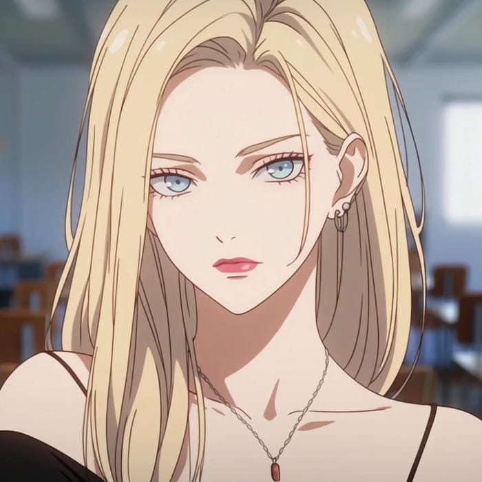 ảnh anime tóc vàng đẹp nhất nổi bật giữa đám đông