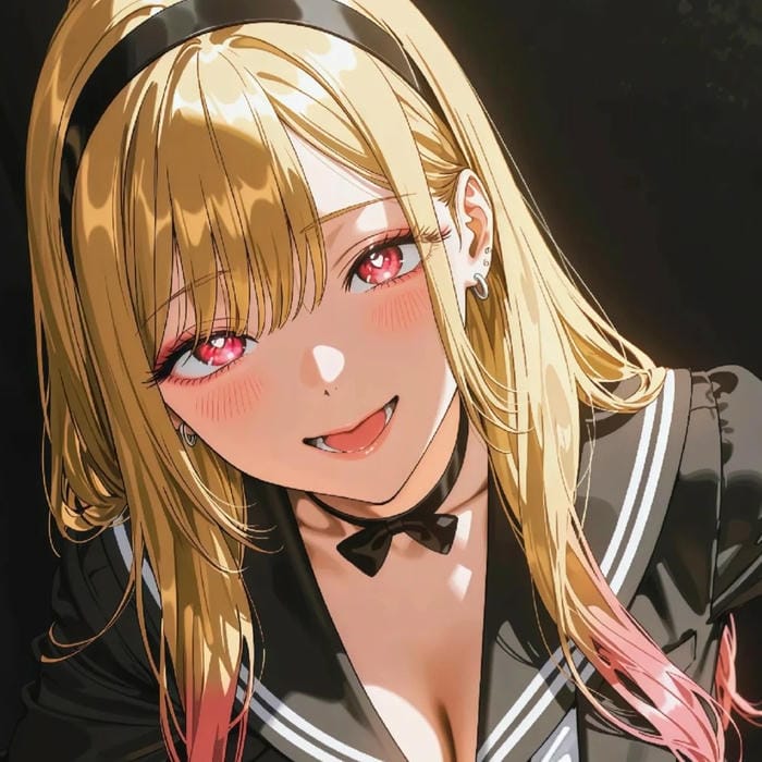 ảnh anime tóc vàng lung linh ánh sáng tuyệt đẹp