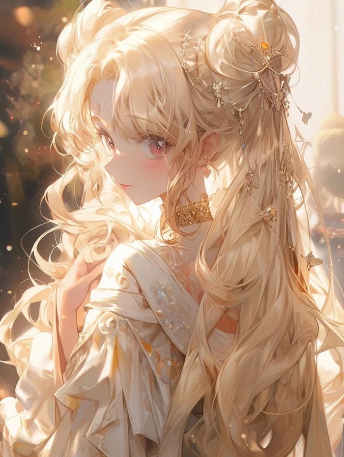 ảnh anime tóc vàng ngầu cá tính mạnh mẽ