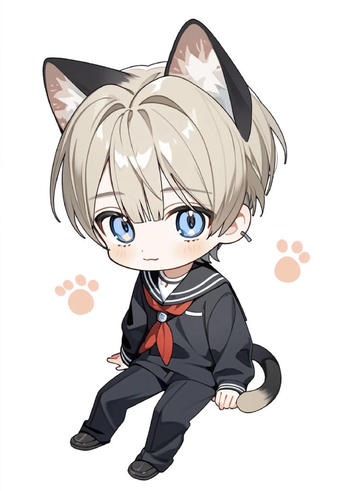 ảnh chibi nam aura lạnh