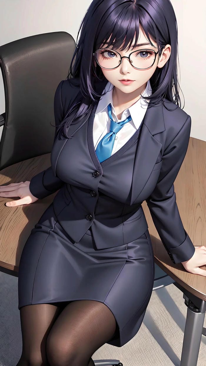 ảnh cô giáo anime chibi