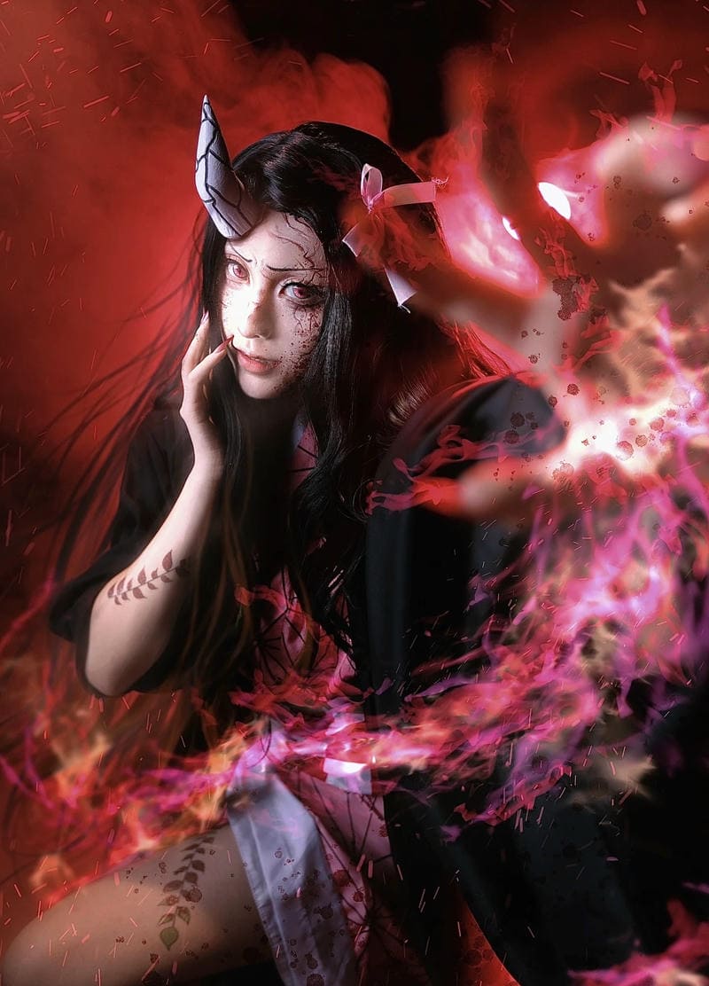 ảnh cosplay Nezuko Kamado cực xinh
