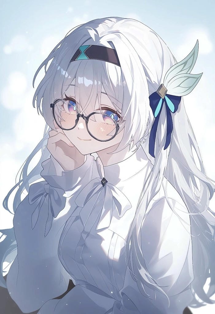 anime boy đeo kính