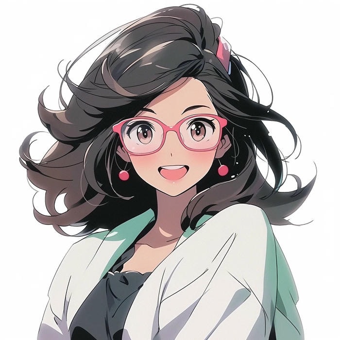 anime boy mặt lạnh đeo kính