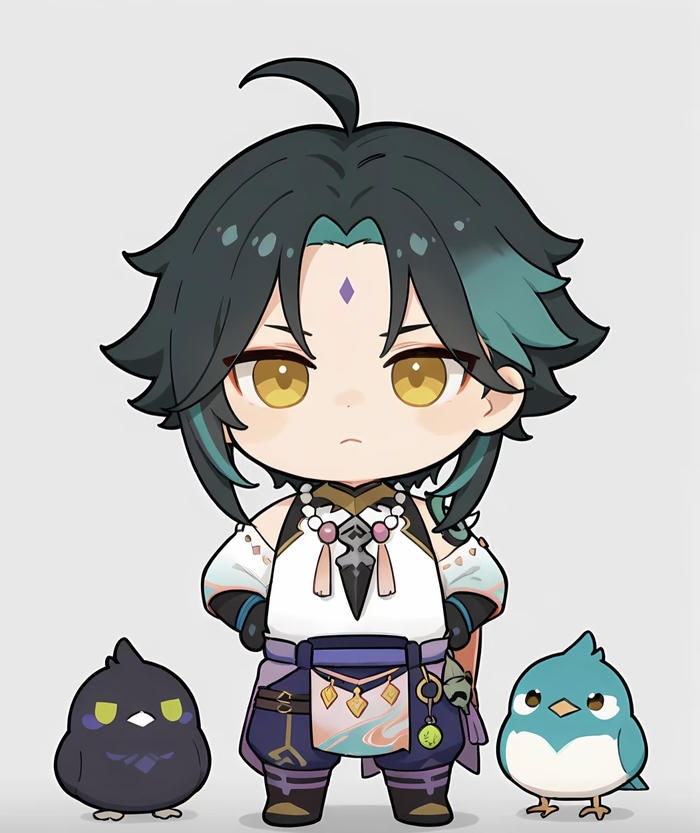 anime chibi hạnh phúc