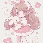 anime chibi thỏ hóa