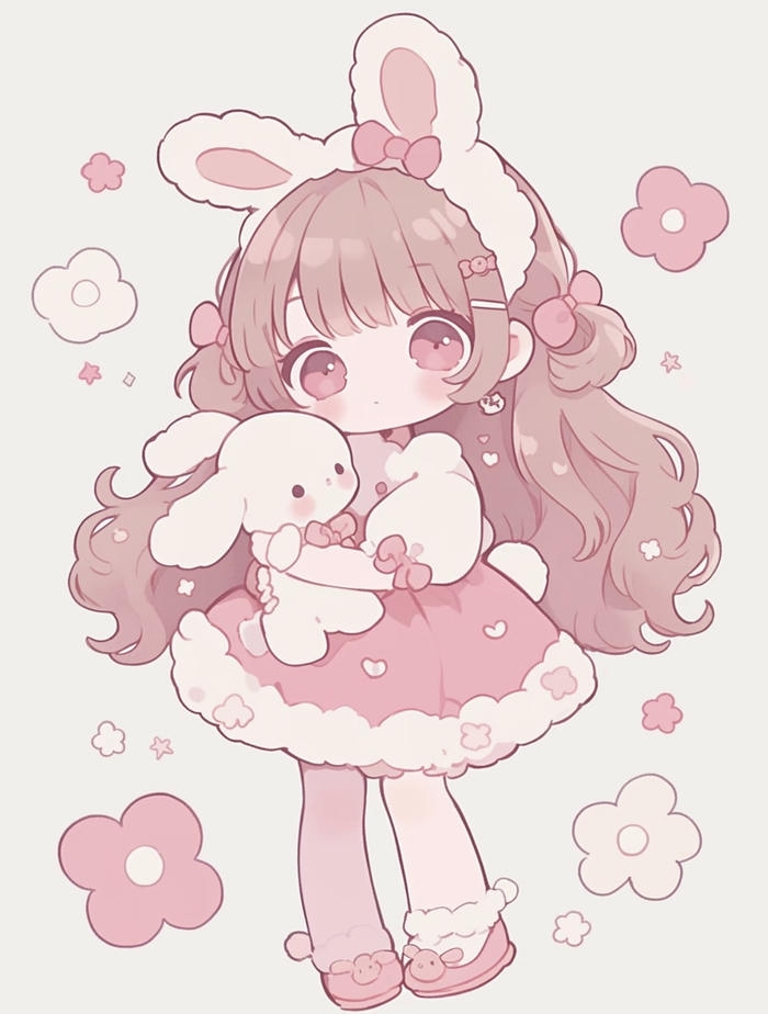 anime chibi thỏ hóa