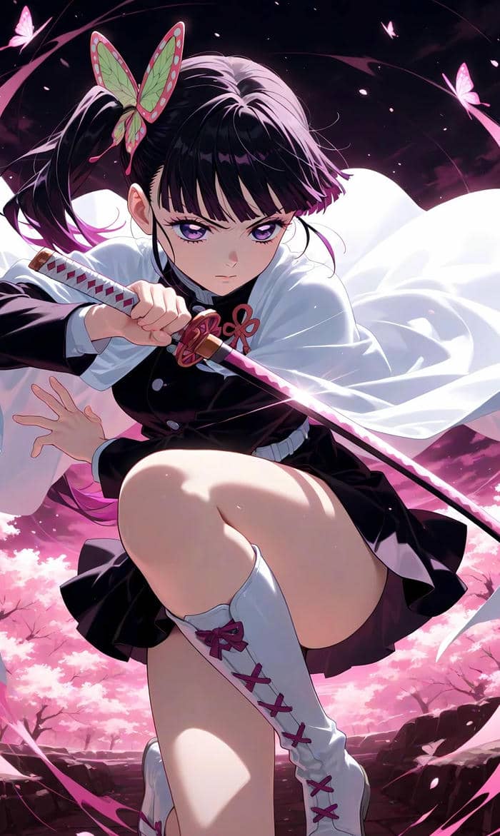 anime girl cầm kiếm profile