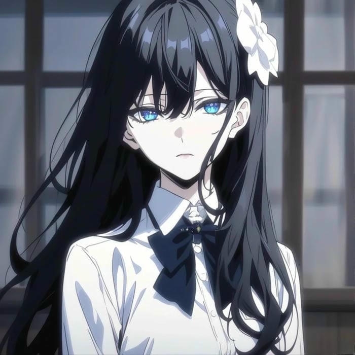 anime girl dark style