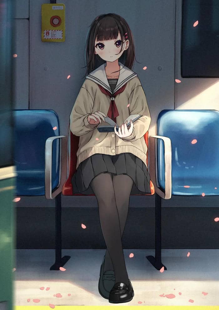 anime girl học sinh