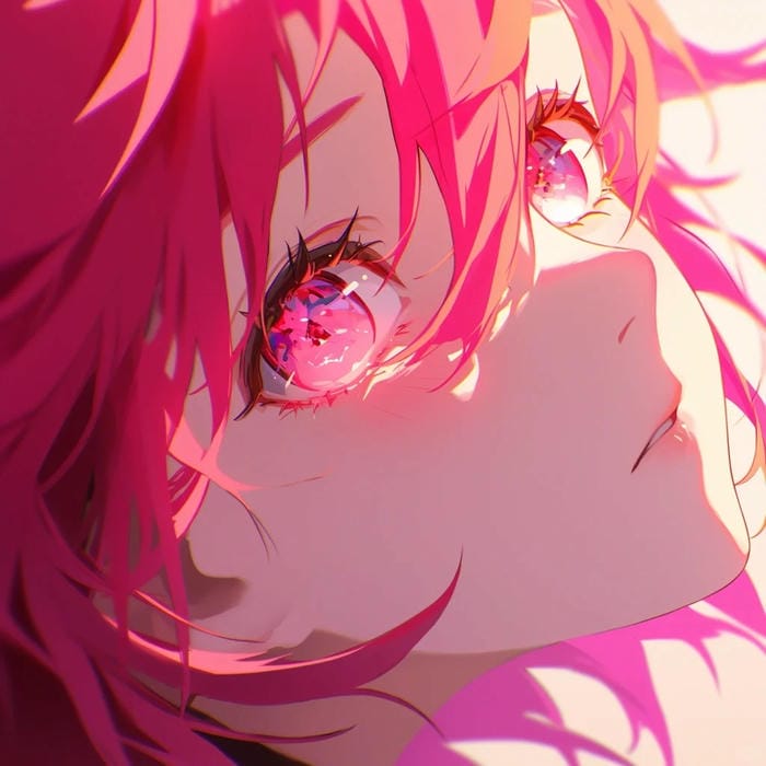 anime girl pink hair