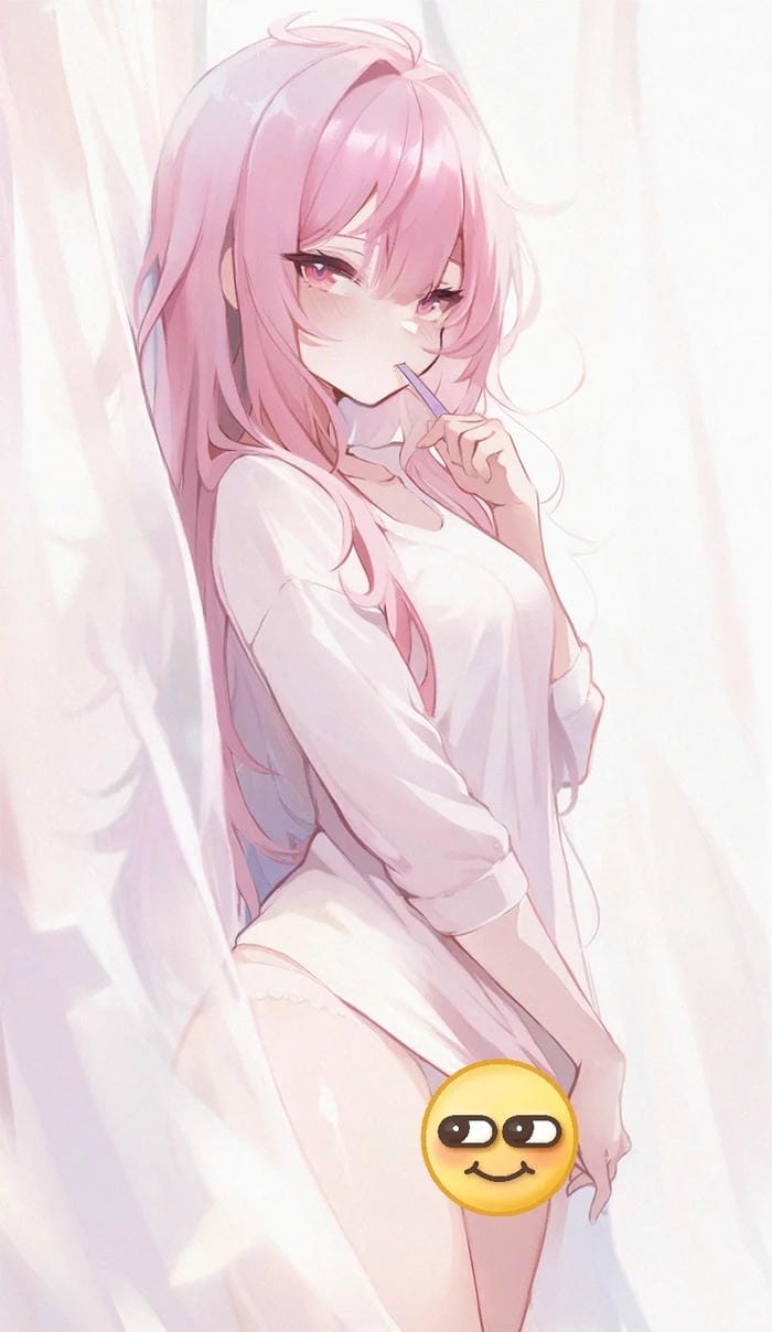 anime girl tóc hồng sexy