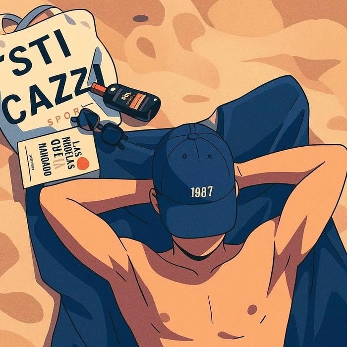 anime nam bãi biển