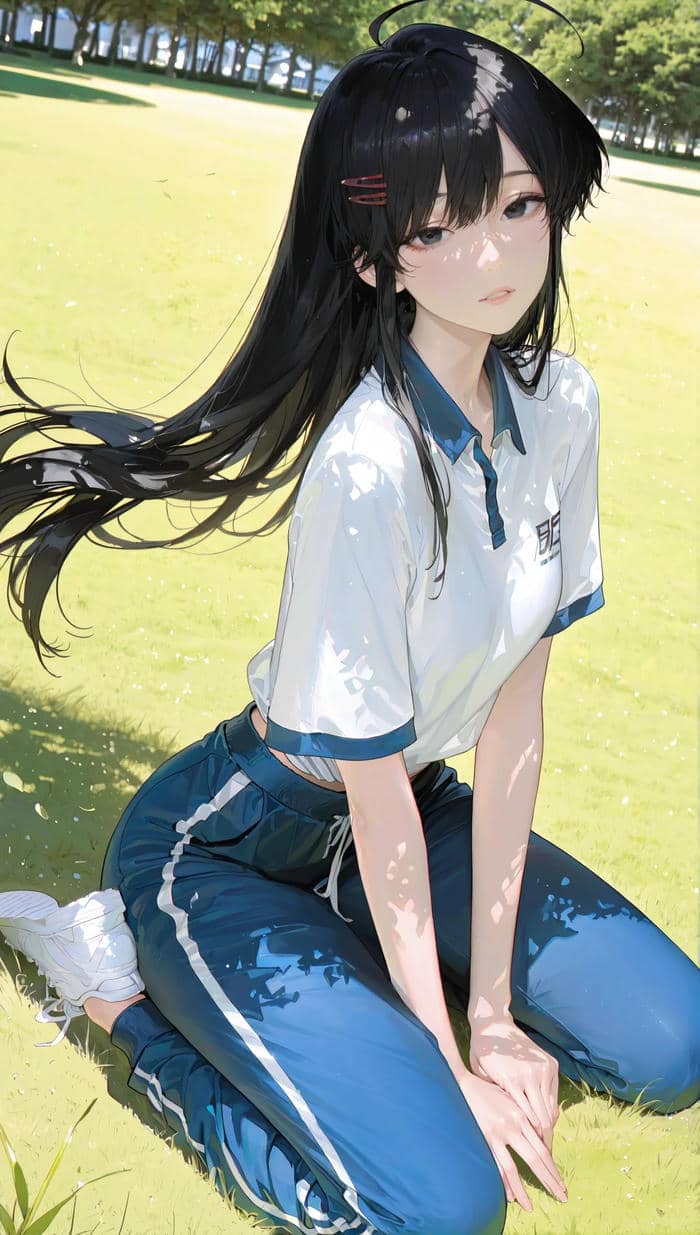 anime nữ học sinh tiết thể dục