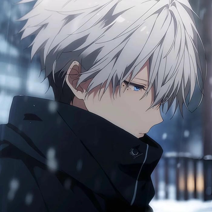 avatar anime nam đứng nghiêng