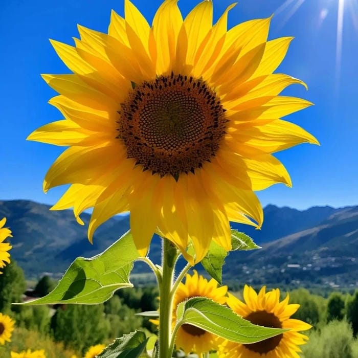 avatar bông hướng dương xinh xắn