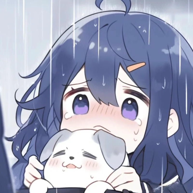 avatar buồn nữ anime ánh nhìn xa xăm