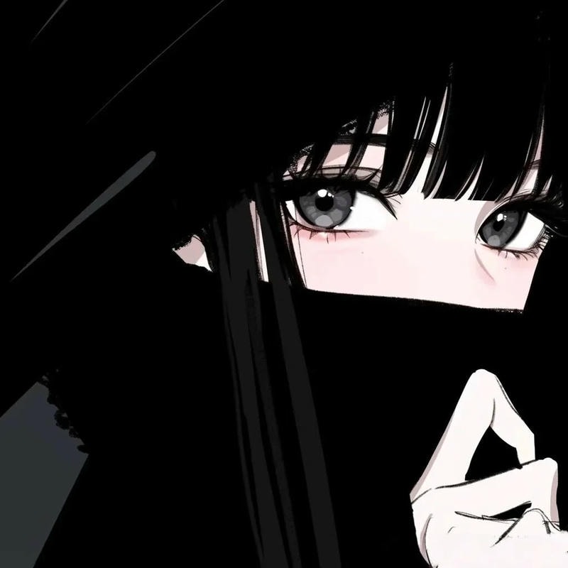 avatar buồn nữ anime nét mong manh