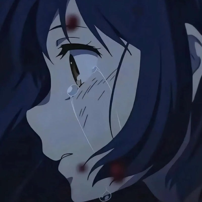 avatar buồn nữ anime phù hợp profile cá nhân