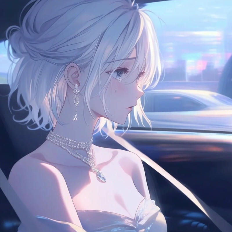 avatar buồn nữ anime thể hiện cảm xúc kín