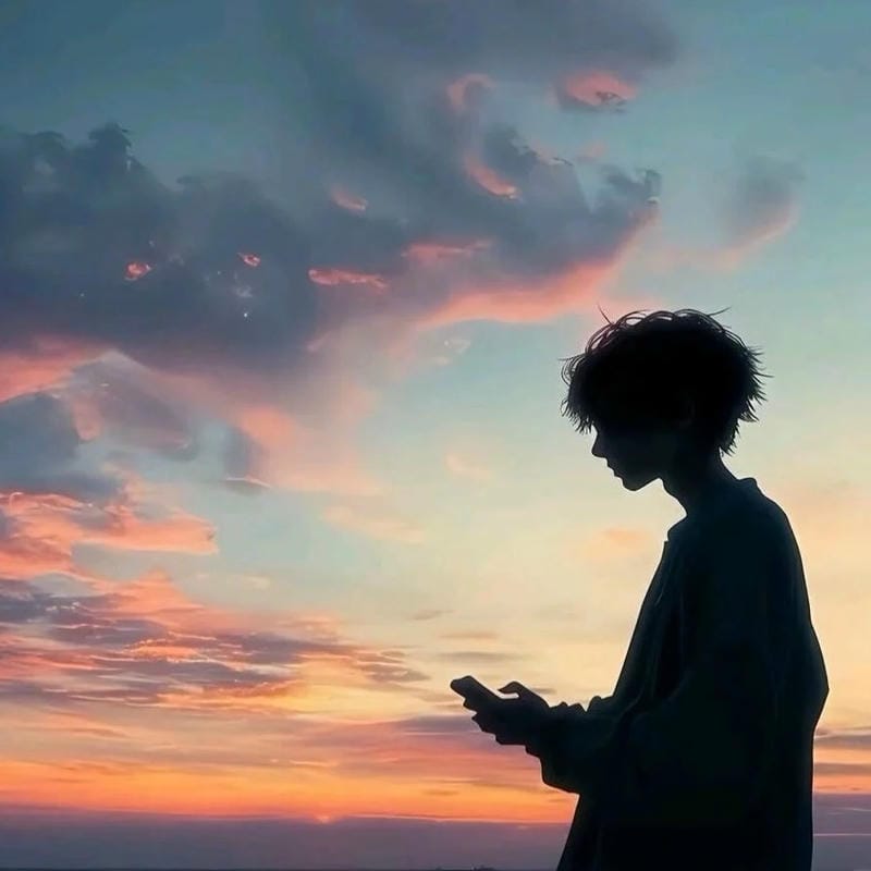 avatar cô đơn buồn mang vẻ đẹp trầm buồn