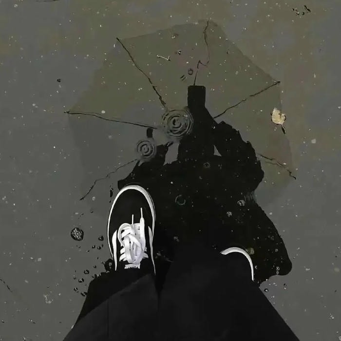 avatar đen buồn mang cảm giác xa cách