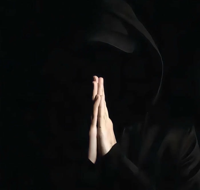 avatar đen buồn phong cách tối giản