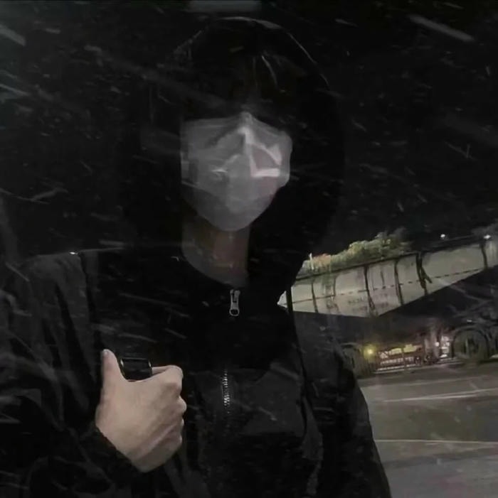 avatar đen buồn phù hợp profile cá nhân