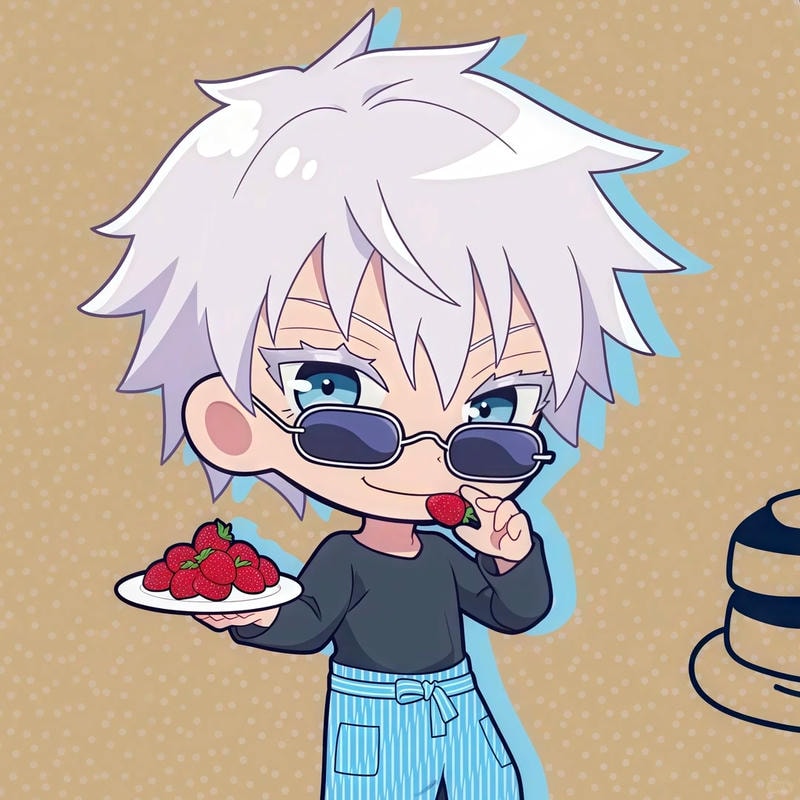 avatar gojo trong tạo hình quen