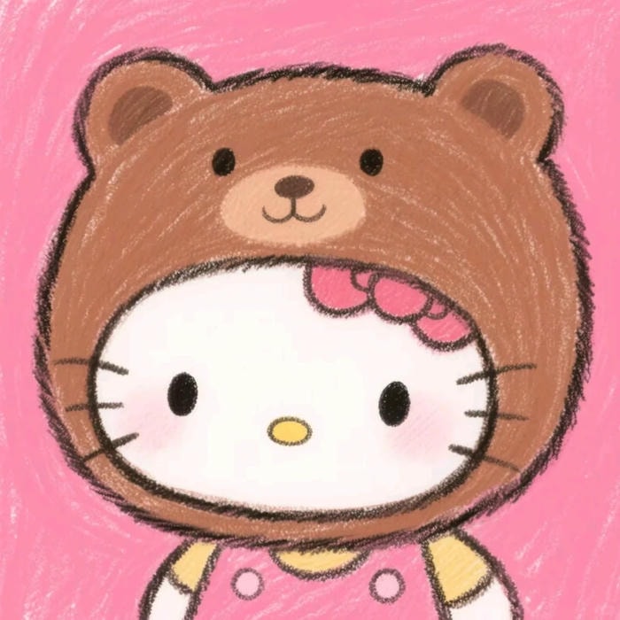 avatar hello kitty cute mang cảm giác vui