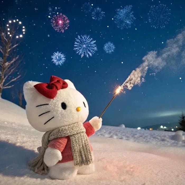 avatar hello kitty cute mang nét trong trẻo