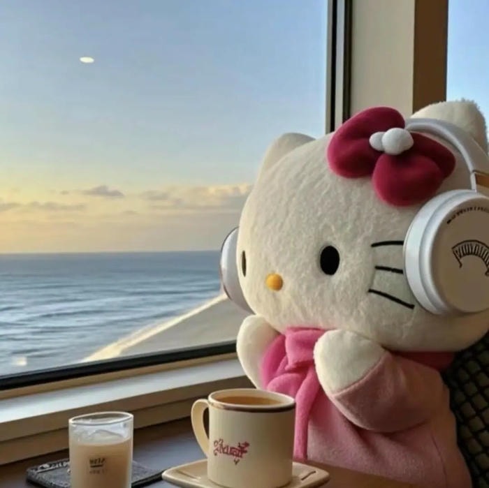 avatar hello kitty cute phong cách dễ nhìn