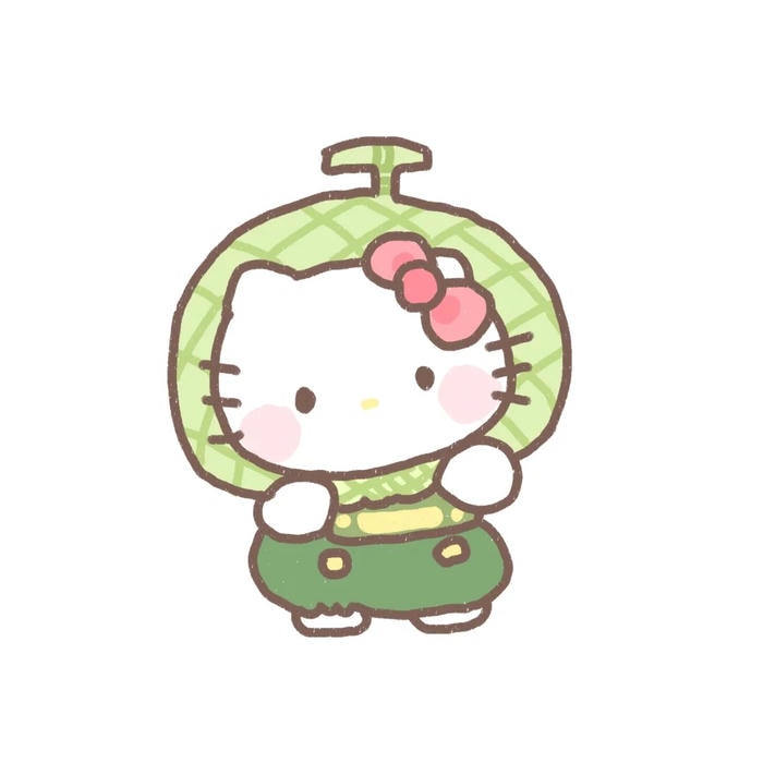 avatar hello kitty cute phong cách kawaii