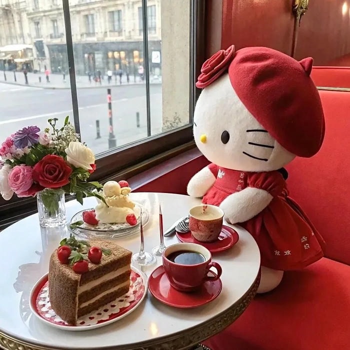 avatar hello kitty cute thể hiện cá tính mềm