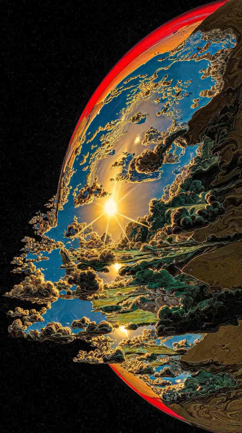 avatar hình nền điện thoại trái đất thung lũng mây